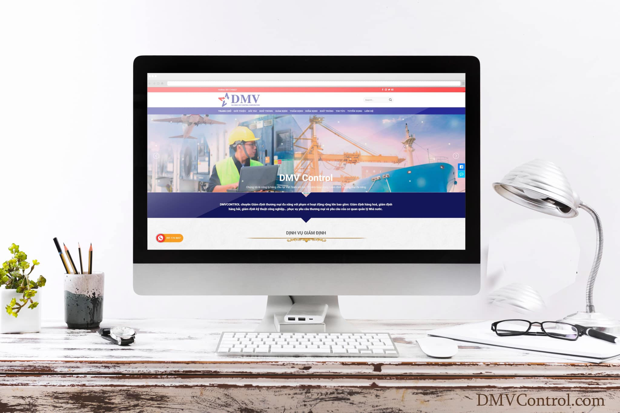 Thiết kế website công ty giám định Đại Minh Việt DMV