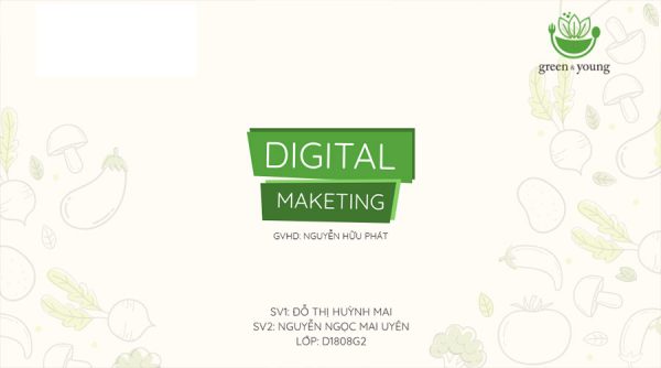 Dự án Digital Marketing Thực phẩm xanh Green & Young