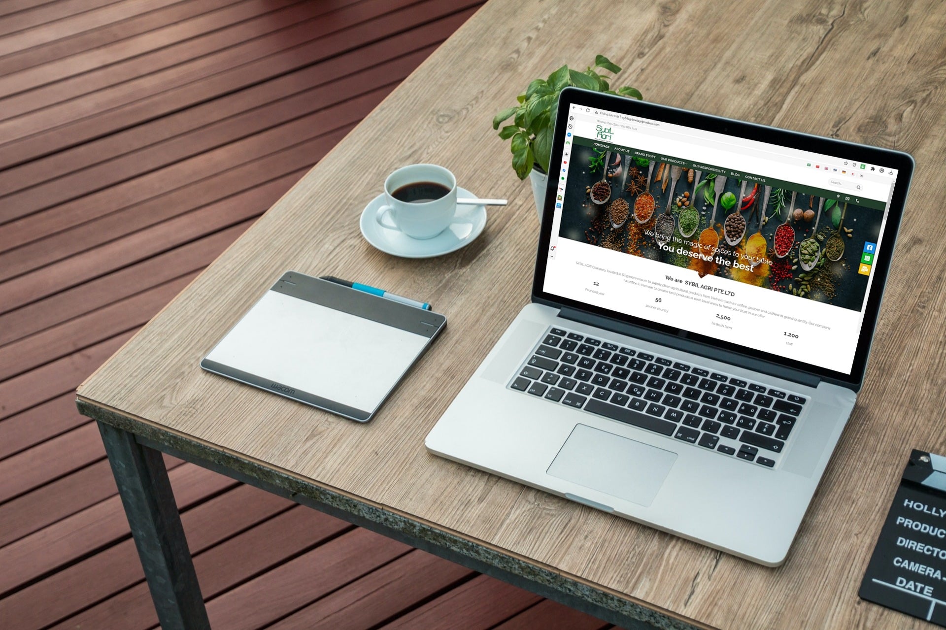 Website công ty Singapore kinh doanh gia vị Sylbil Agri