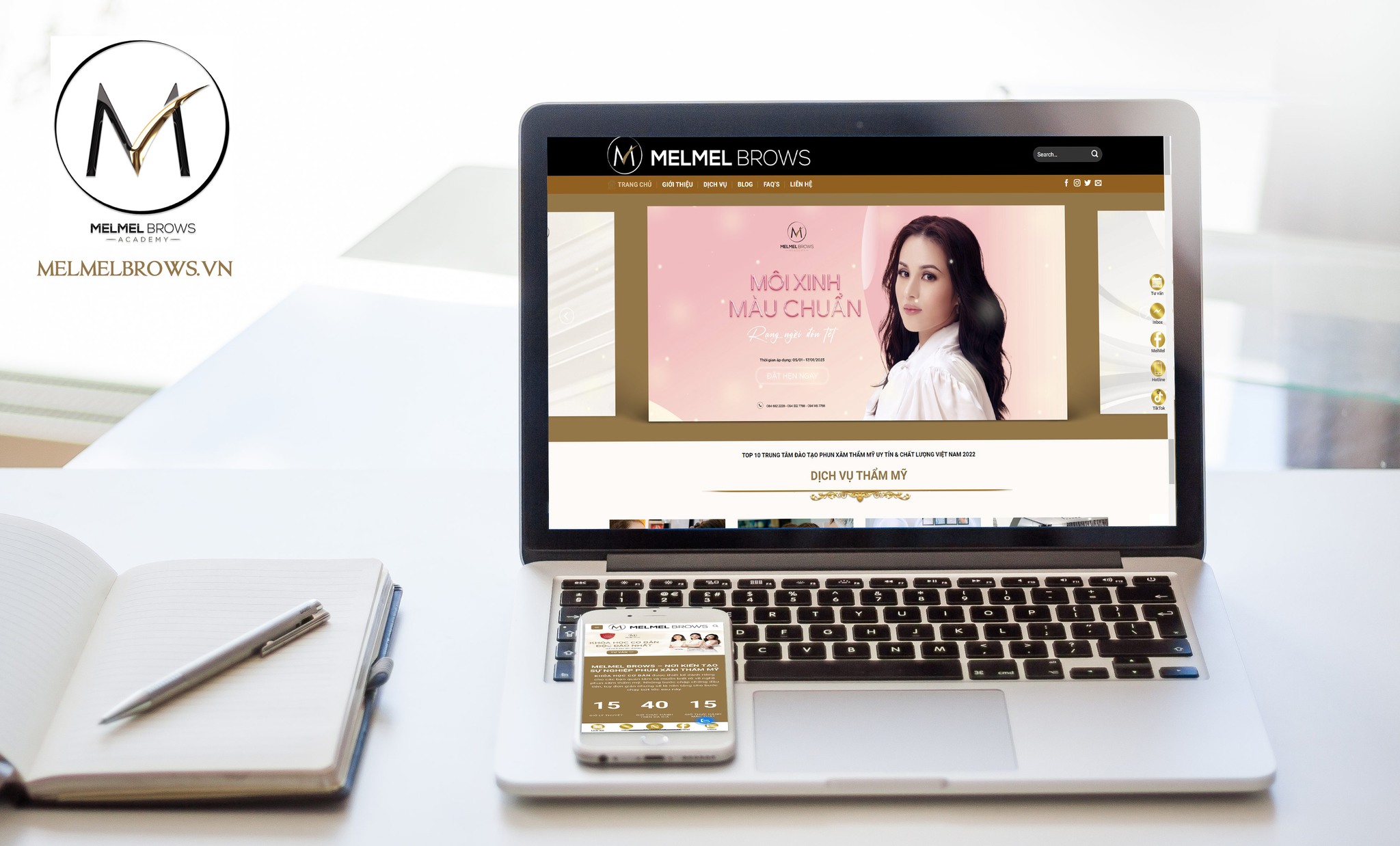 Website Tham My Melmelbrows Vn
