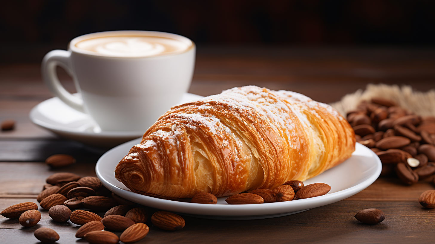Bức ảnh bánh croissanrt do AI thực hiện
