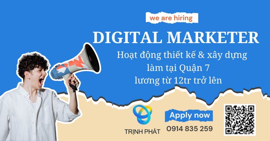 Tuyển 1 NV Digital Marketing làm Quận 7 Trinh Phat Art Tuyen