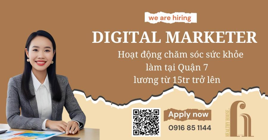 Tuyển 1 Digital Marketing làm Q.7 lương từ 15tr Tuyen 1 Digital Marketing Healthy House