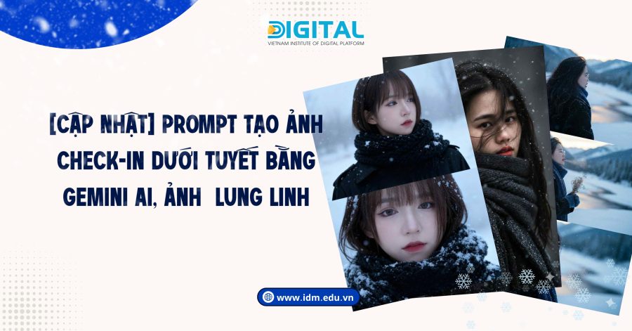 [Cập nhật] Prompt tạo ảnh check-in dưới tuyết bằng Gemini AI, ảnh lung linh